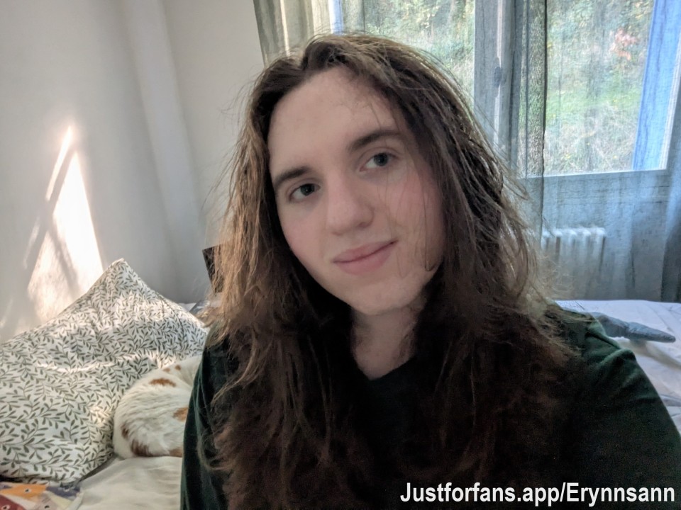 Just woke up , look at my little munchkin sleeping, so cute ! :3