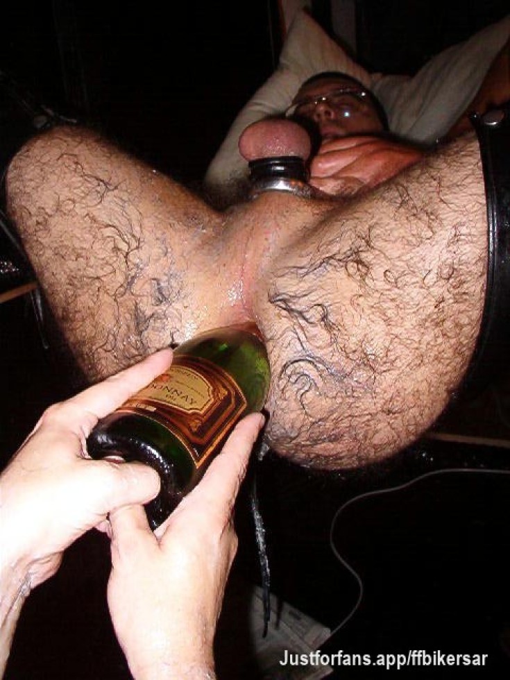 Champagne bottle in my hole...
